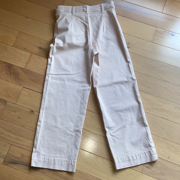 NWOT Marine Layer Bridget Wide Leg Crop Pant in peach whip size 8 - Picture 4 of 9